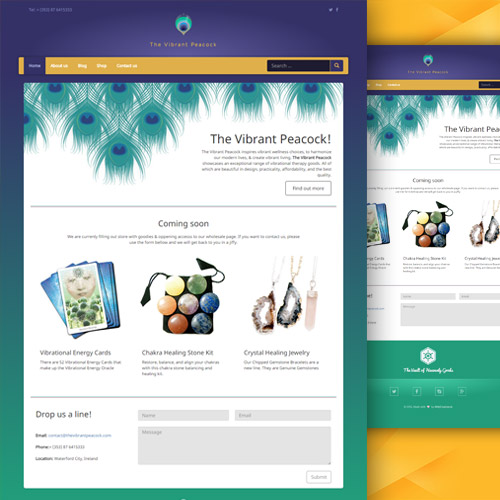 The Vibrant Peacock front page